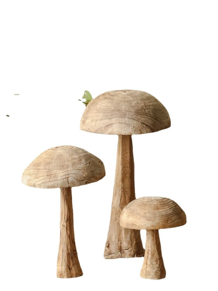Wooden mushroom decoration garden Retro solid wood home stay style Courtyard landscaping home decor
Wooden mushroom decoration garden Retro solid wood home stay style Courtyard landscaping home decor