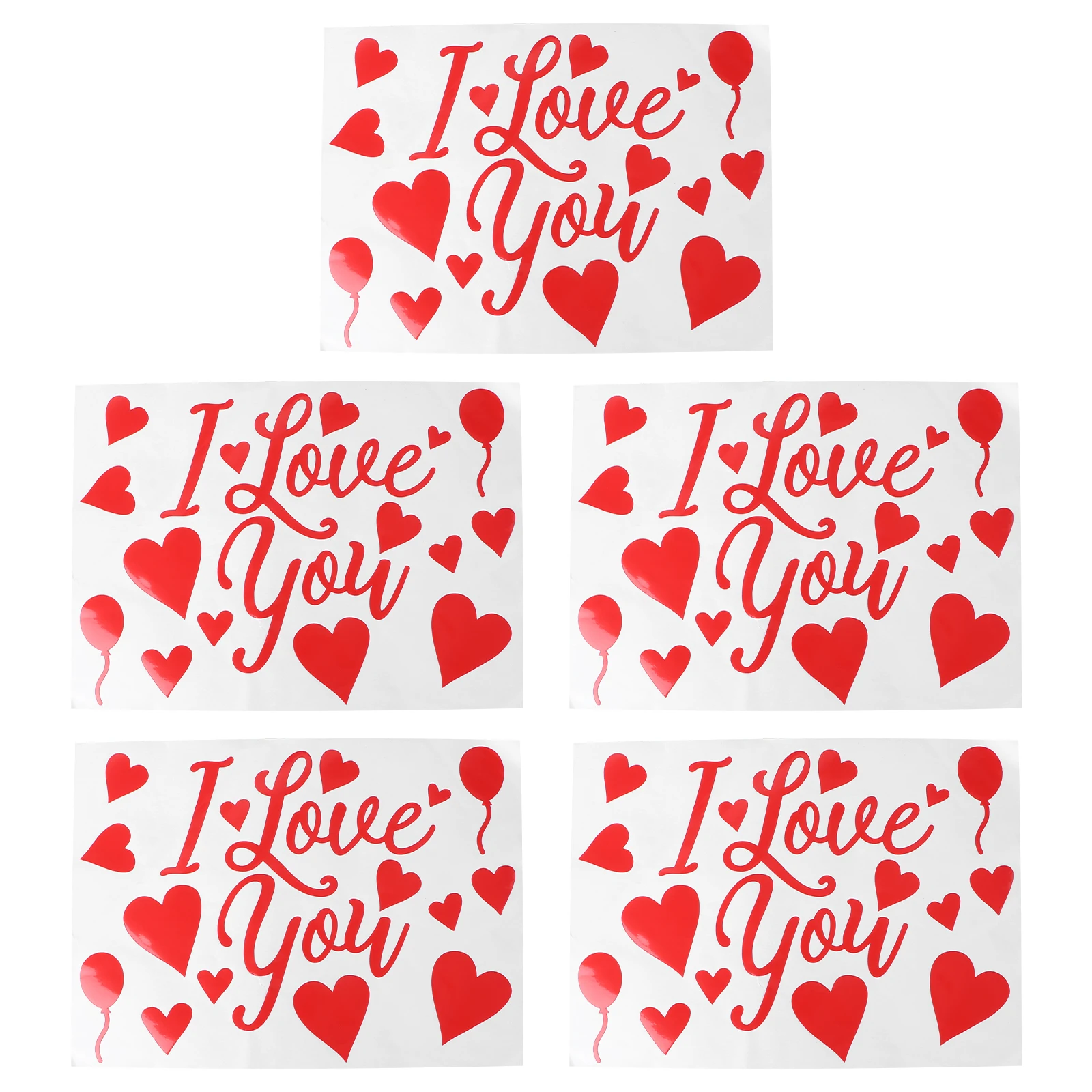 5Pcs I Love You Red Balloon Stickers Wedding Valentine Day Anniversary Balloon Decals DIY Paper Stickers
5Pcs I Love You Red Balloon Stickers Wedding Valentine Day Anniversary Balloon Decals DIY Paper Stickers
