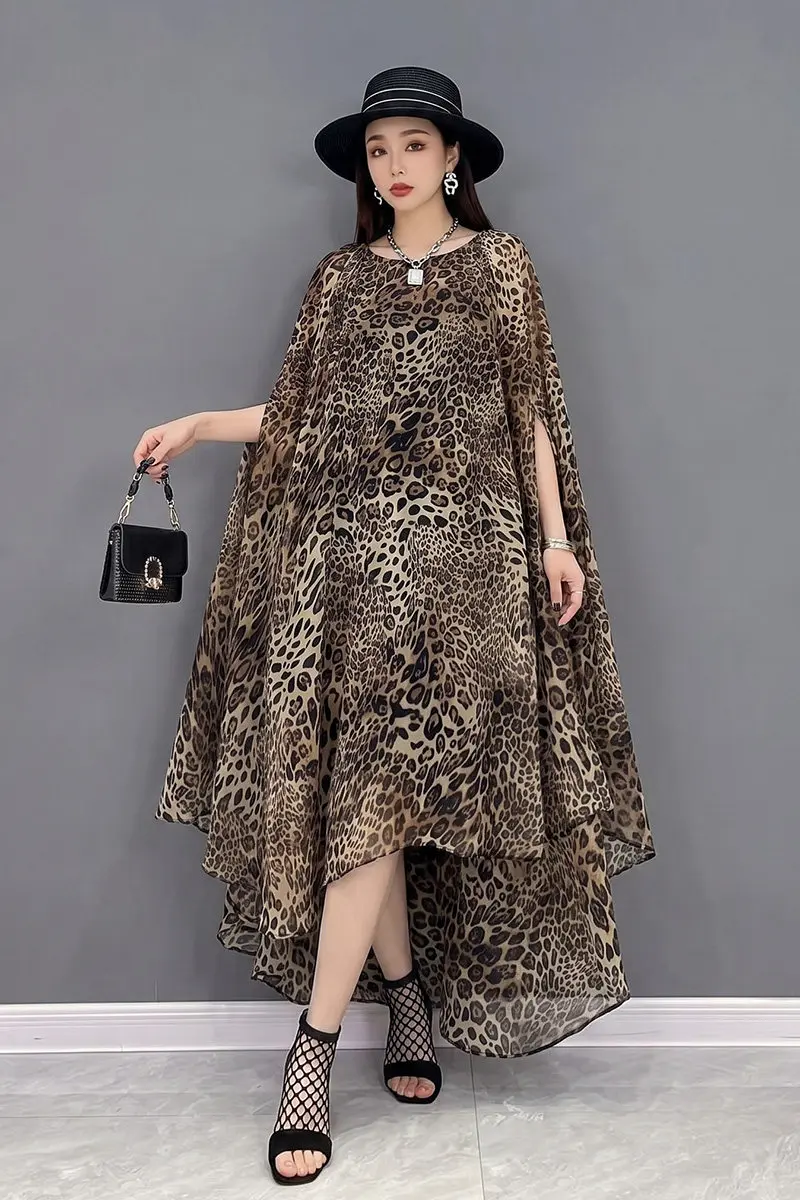 2026 Summer New Elegant Loose Irregular A-line Dresses Women Casual Leopard Printed Dress Wholesale J2267
2026 Summer New Elegant Loose Irregular A-line Dresses Women Casual Leopard Printed Dress Wholesale J2267