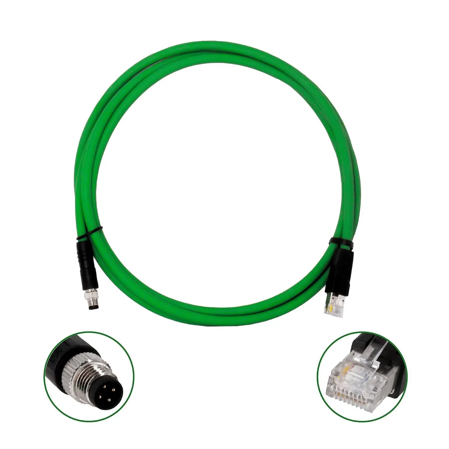 Ethernet-кабель M8 — RJ45, 2 м/6,5 футов M8 4P «папа» — Prfinet Cat5, 4-контактный соединительный кабель D-кода, промышленный Ethernet-кабель, D-Code
Ethernet-кабель M8 — RJ45, 2 м/6,5 футов M8 4P «папа» — Prfinet Cat5, 4-контактный соединительный кабель D-кода, промышленный Ethernet-кабель, D-Code
