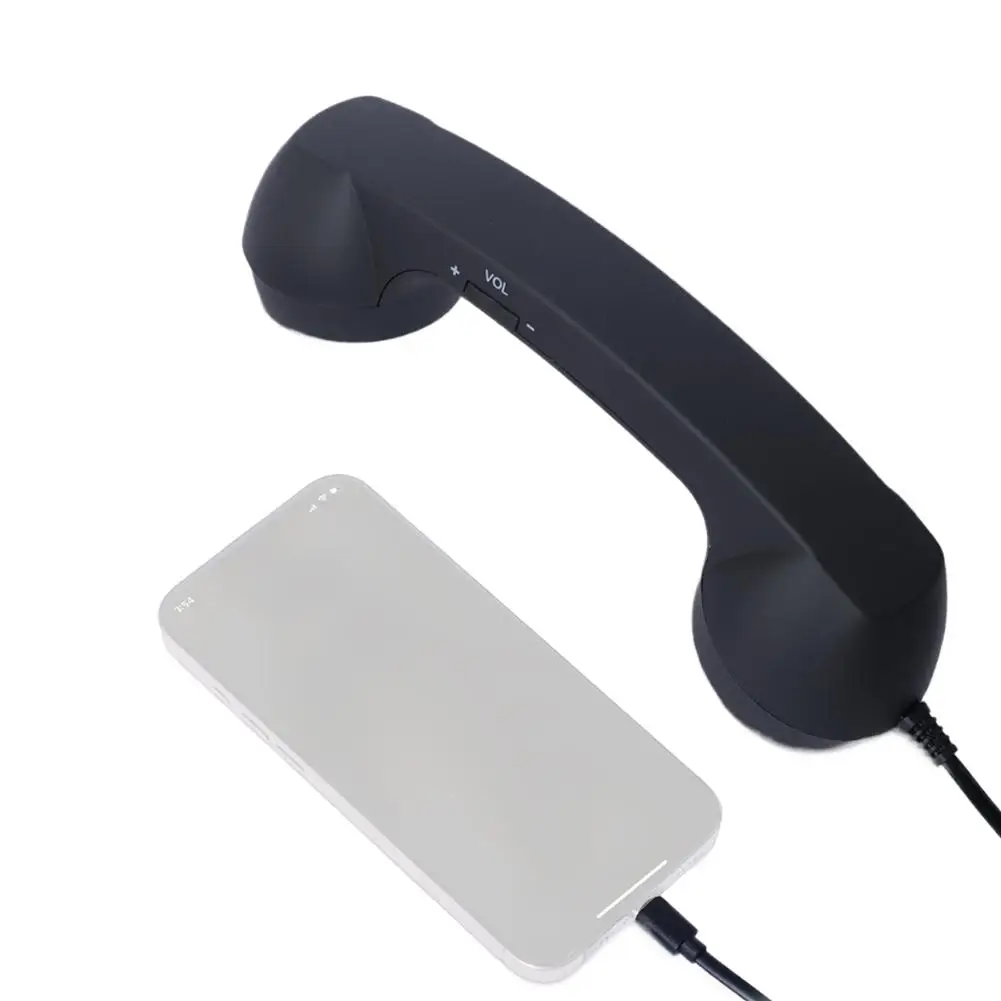 Ретро телефонный приемник Type-C, микрофонный адаптер, трубка, прямой подключи к мобильному телефону, универсальный забавный аксессуар для телефона, подарок
Ретро телефонный приемник Type-C, микрофонный адаптер, трубка, прямой подключи к мобильному телефону, универсальный забавный аксессуар для телефона, подарок