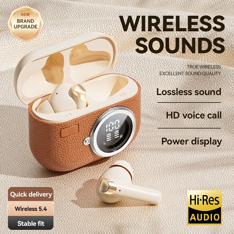 M88 Retro Style Leather Texture Bluetooth Earphones Sport Music Wireless Bluetooth ANC Noise Reduction Long Battery Life Headset
M88 Retro Style Leather Texture Bluetooth Earphones Sport Music Wireless Bluetooth ANC Noise Reduction Long Battery Life Headset