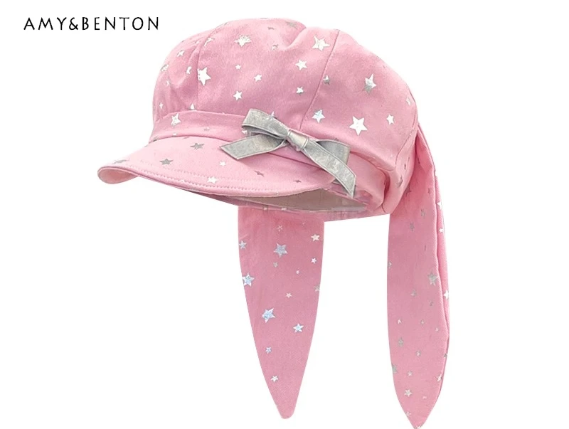 Women Y2K Cute Silver Star Detachable Bunny Ears Cloud Hat 2025 Summer Autumn New Hot Girl Versatile Casual Cotton Beret
Women Y2K Cute Silver Star Detachable Bunny Ears Cloud Hat 2025 Summer Autumn New Hot Girl Versatile Casual Cotton Beret