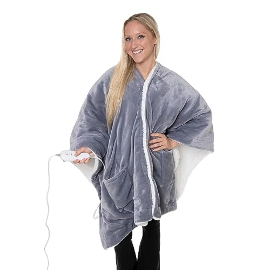 Heated Wrap with Pockets for Adults Cozy Electric Heating Blanket and Shawl, Gifts for Women and Men, Temperature Settings, Mac
Heated Wrap with Pockets for Adults Cozy Electric Heating Blanket and Shawl, Gifts for Women and Men, Temperature Settings, Mac