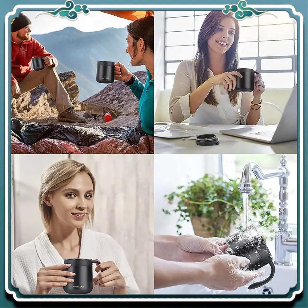 Premium Coffee Mug Thermal Double-Walled Stainless Steel Drinking Cup With Handle And Lid Vacuum Thermal Mug For Office
Premium Coffee Mug Thermal Double-Walled Stainless Steel Drinking Cup With Handle And Lid Vacuum Thermal Mug For Office