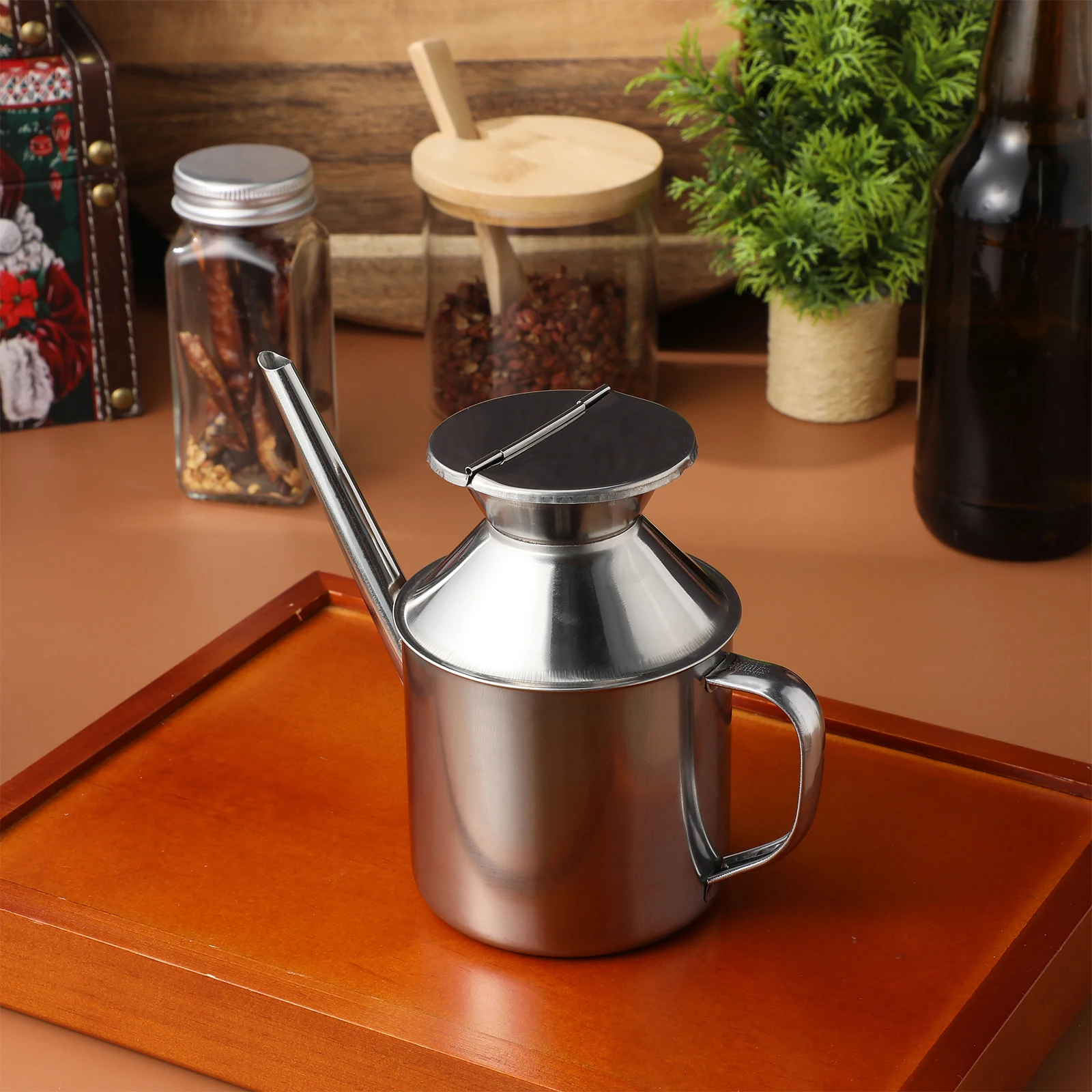 Stainless Steel Spout Grease Storage Pot Can Kitchen Olive Stainless Steel Oil Dispenser Oil Dispenser Storage Pot
Stainless Steel Spout Grease Storage Pot Can Kitchen Olive Stainless Steel Oil Dispenser Oil Dispenser Storage Pot