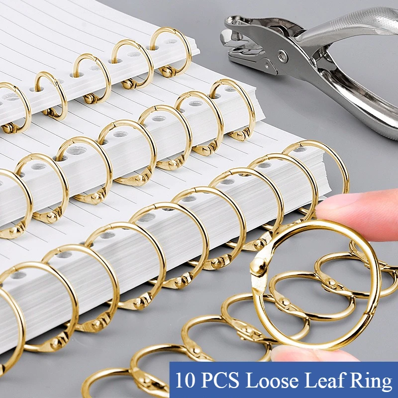 10PCS Metal Loose Leaf Ring Buckle Binding Ring Coil Ring DIY Book Loose Leaf Hoops Clip Card Photo Album Binding Supplies
10PCS Metal Loose Leaf Ring Buckle Binding Ring Coil Ring DIY Book Loose Leaf Hoops Clip Card Photo Album Binding Supplies