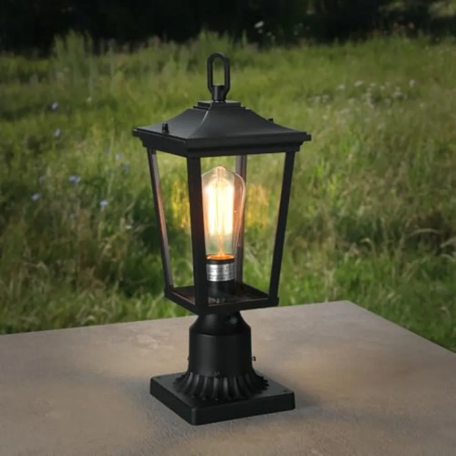 17 Inch Dusk to Dawn Outdoor Post Light Post Lantern with Pier Mount Base Aluminum Modern Pole Lantern Clear Glass Exterior Lam
17 Inch Dusk to Dawn Outdoor Post Light Post Lantern with Pier Mount Base Aluminum Modern Pole Lantern Clear Glass Exterior Lam