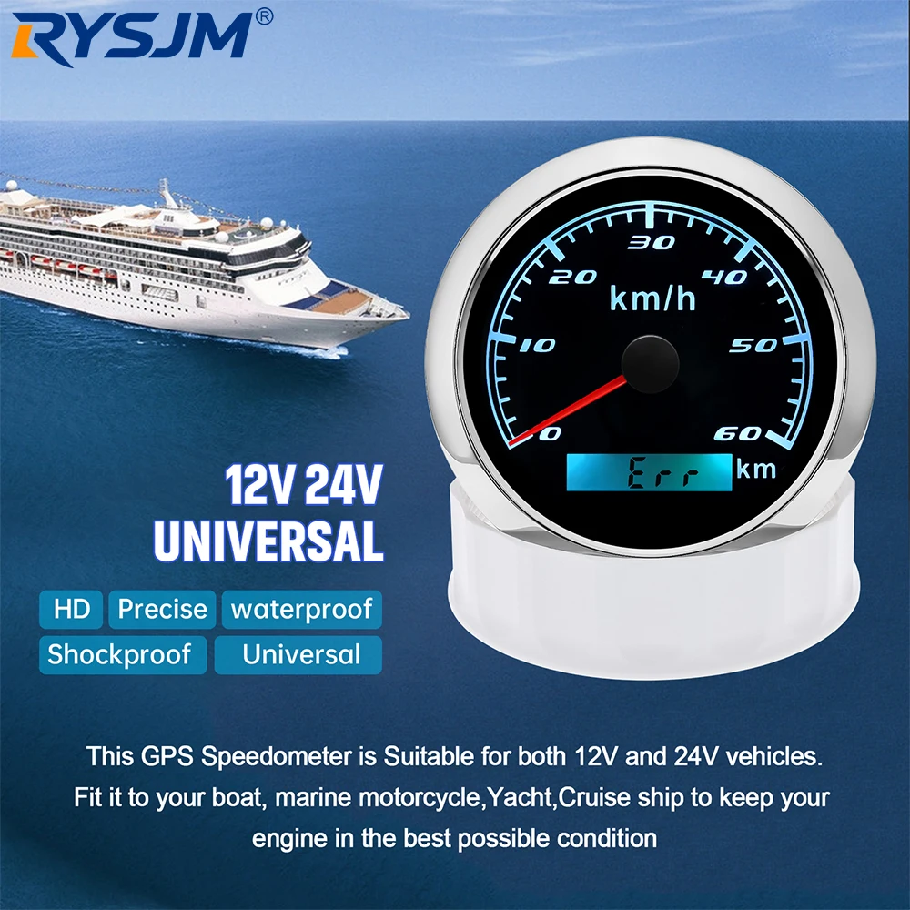 85mm GPS Speedometer Gauge 30/60/120/200KMH Speed Gauge Meter With GPS Antenna 7 Color LED Backlight For Boat Car Truck
85mm GPS Speedometer Gauge 30/60/120/200KMH Speed Gauge Meter With GPS Antenna 7 Color LED Backlight For Boat Car Truck