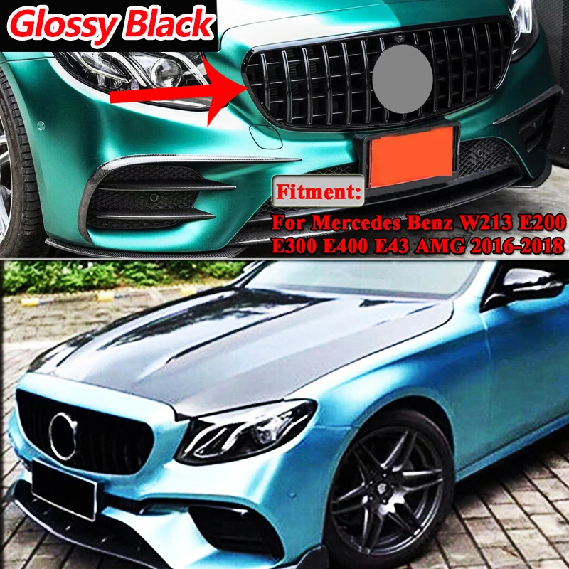 For Mercedes Benz E Class W213 Front Bumper Grille Grills E200 E300 E400 E43 Gloss Black GTR Style 2016-2018 Replacement grille
For Mercedes Benz E Class W213 Front Bumper Grille Grills E200 E300 E400 E43 Gloss Black GTR Style 2016-2018 Replacement grille