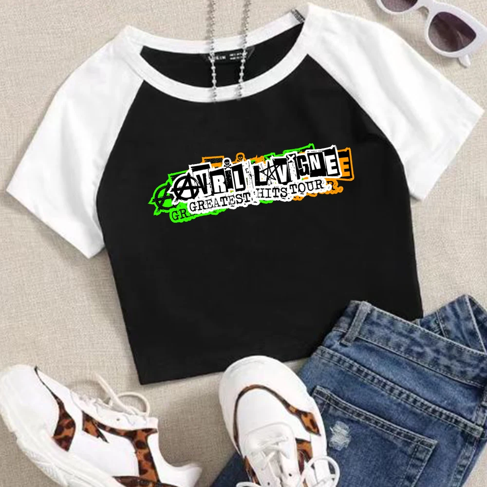 Avril Lavigne Tour 2024 Crop Tops T-Shirt Women Girls Fashion O-Neck Short Sleeves Fans Gift Tops
Avril Lavigne Tour 2024 Crop Tops T-Shirt Women Girls Fashion O-Neck Short Sleeves Fans Gift Tops