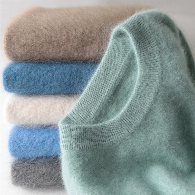 Men's Cashmere Sweater round Neck Knitted Thickened Mink Autumn Winter Loose Woolen Knitwear Large Size Base Layer Sweater
Men's Cashmere Sweater round Neck Knitted Thickened Mink Autumn Winter Loose Woolen Knitwear Large Size Base Layer Sweater
