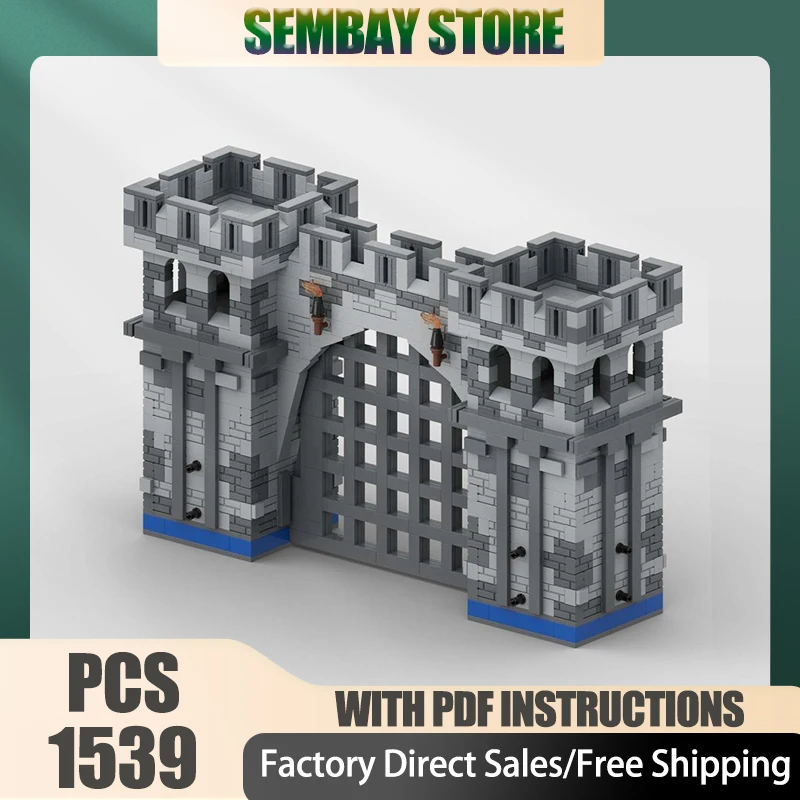 Средневековая модель замка Moc, строительные блоки, каменная модель настенных ворот, технология, кирпичи, сделай сам, сборка, праздничный набор игрушек, подарок для заключения
Средневековая модель замка Moc, строительные блоки, каменная модель настенных ворот, технология, кирпичи, сделай сам, сборка, праздничный набор игрушек, подарок для заключения
