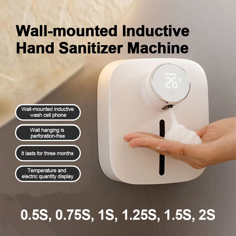 Automatic Soap Dispenser Wall-mount Rechargeable Temp Display 320ML Liquid Soap Dispensers Bathroom Foam Hand Sanitizer Machine
Automatic Soap Dispenser Wall-mount Rechargeable Temp Display 320ML Liquid Soap Dispensers Bathroom Foam Hand Sanitizer Machine