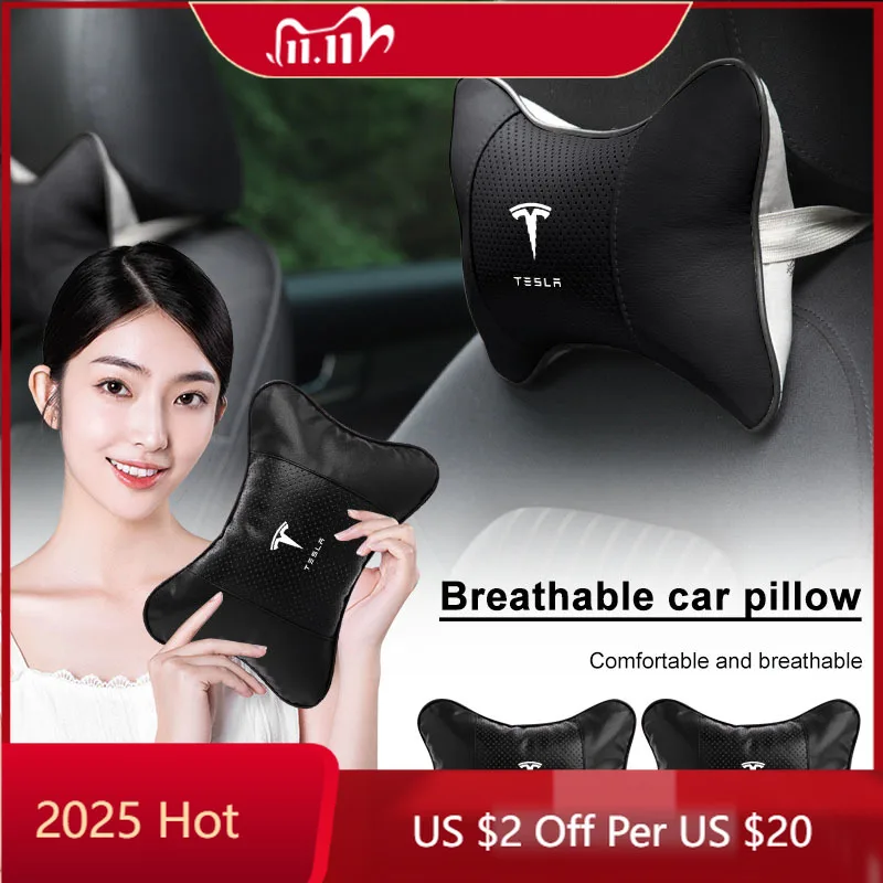 Car Sticker 1/2pcs Car Seat Headrest Pillow Neck Support Protector Cushion For Tesla Model 3 Y S Roadster Cybertruck Juguete Roa
Car Sticker 1/2pcs Car Seat Headrest Pillow Neck Support Protector Cushion For Tesla Model 3 Y S Roadster Cybertruck Juguete Roa