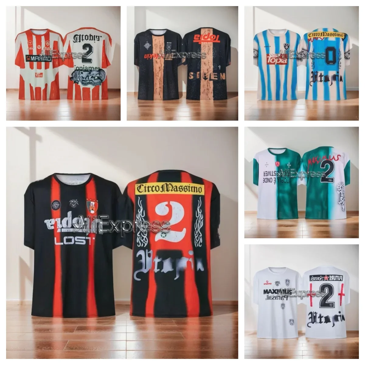 Real Photo Blue White Striped Jersey CACTUS JACK Short-sleeved Mesh Tee Fashion New Letter Pattern Eagle Print UTOPIA T-shirts
Real Photo Blue White Striped Jersey CACTUS JACK Short-sleeved Mesh Tee Fashion New Letter Pattern Eagle Print UTOPIA T-shirts
