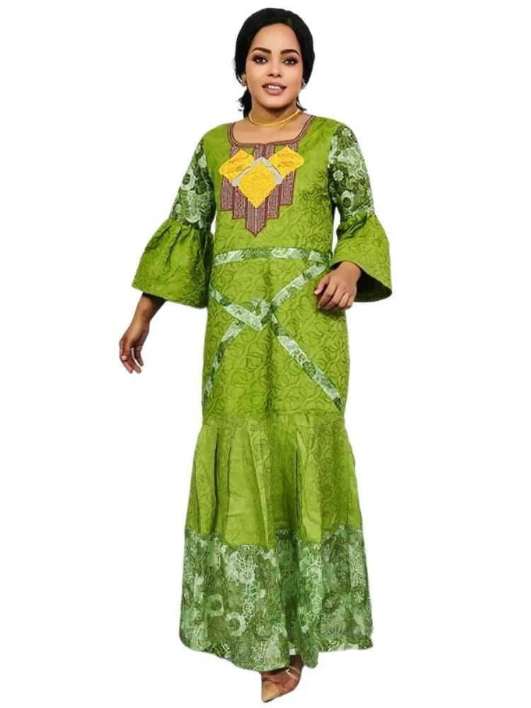 African Dresses for Women Plus Size Wedding Party Long Dress Dashiki Traditional Africa Clothing Ankara Lace Embroidery Gown
African Dresses for Women Plus Size Wedding Party Long Dress Dashiki Traditional Africa Clothing Ankara Lace Embroidery Gown