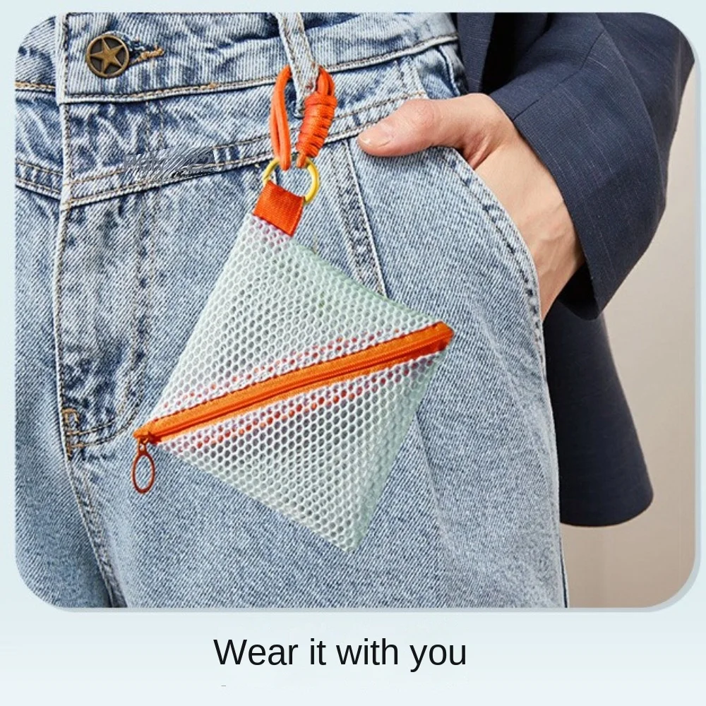 Kawaii Clear Mesh Bag Dopamine Color Rope Design Mini Coin Purse Candy Color Data Cable Storage Bag Change Storage Bag Travel
Kawaii Clear Mesh Bag Dopamine Color Rope Design Mini Coin Purse Candy Color Data Cable Storage Bag Change Storage Bag Travel