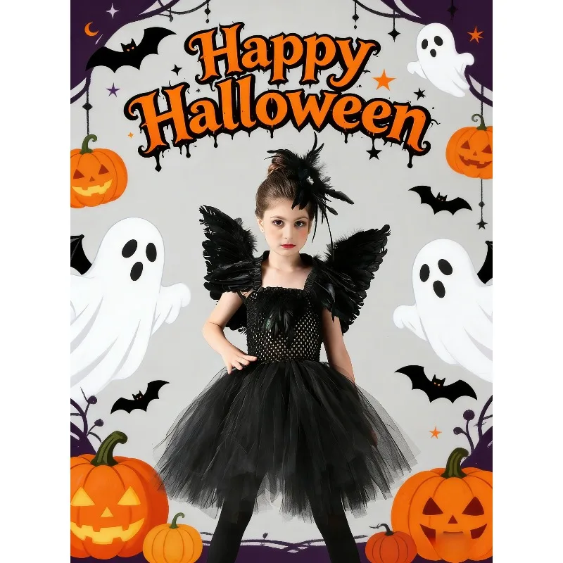 Halloween Black Swan Tutu Dress Little Devil Cosplay Costume Cute Festival Party Stage Performance Fancy Dress Outfit Wear Suit
Halloween Black Swan Tutu Dress Little Devil Cosplay Costume Cute Festival Party Stage Performance Fancy Dress Outfit Wear Suit