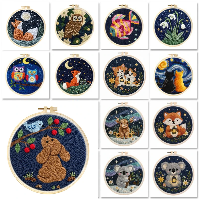 GATYZTORY Punch Needle Embroidery Kits For Adults Cartoon DIY Craft Yarns Embroidery Set for Beginner Cross Stitch Home Painting
GATYZTORY Punch Needle Embroidery Kits For Adults Cartoon DIY Craft Yarns Embroidery Set for Beginner Cross Stitch Home Painting