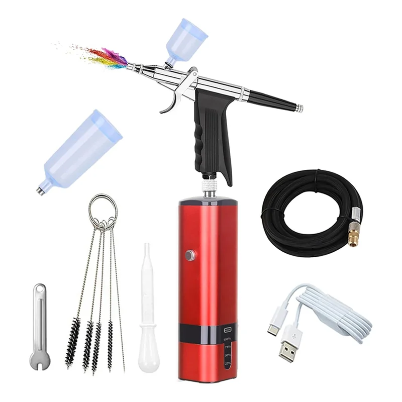 ABWZ-Cordless Airbrush Set Withcompressor Pressure Air Brush Forpainting, Nail Art, Cake, Hairdresser
ABWZ-Cordless Airbrush Set Withcompressor Pressure Air Brush Forpainting, Nail Art, Cake, Hairdresser
