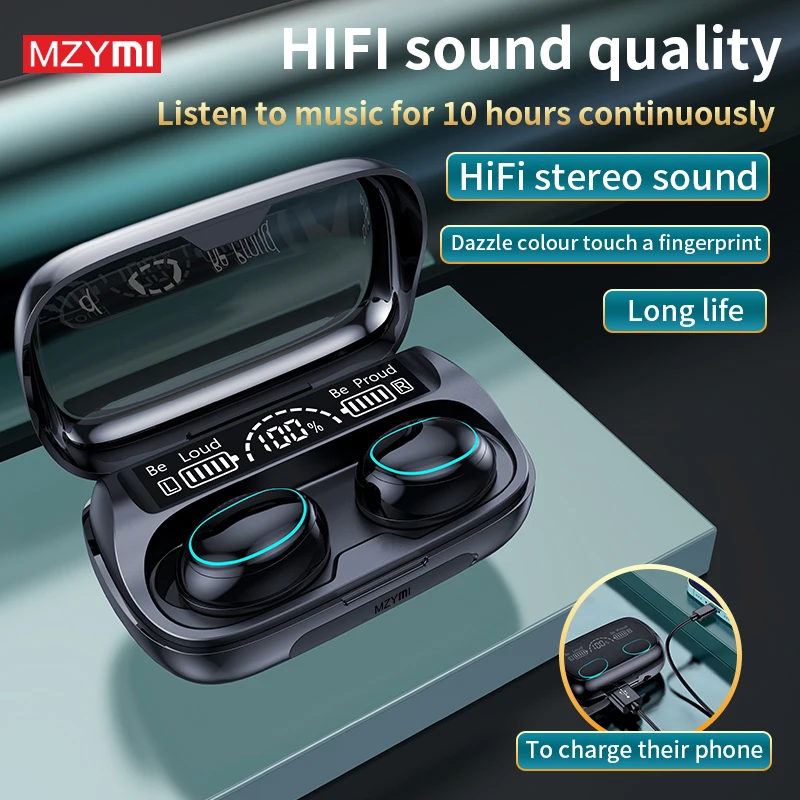 MZYMI G36 Bluetooth Earphones LED Dispay Bluetooth Headphones HiFi Stereo Music Wireless Earbuds Waterproof Gaming Headset
MZYMI G36 Bluetooth Earphones LED Dispay Bluetooth Headphones HiFi Stereo Music Wireless Earbuds Waterproof Gaming Headset