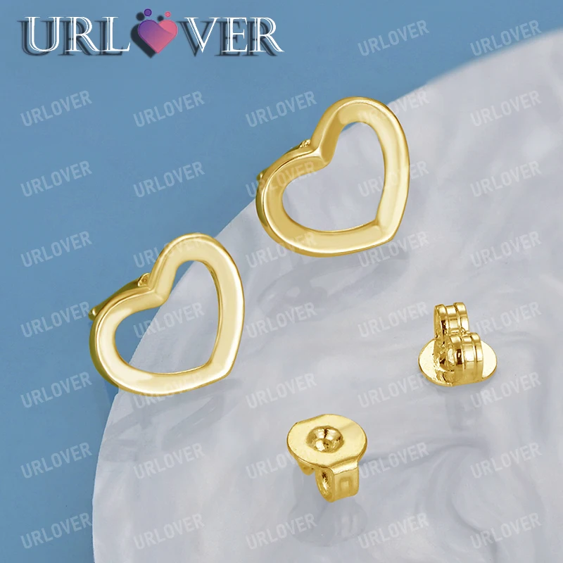 URLOVER 18K Gold Heart Earrings For Women 925 Sterling Silver Stud Earring Party Wedding Fashion Charm Jewelry Birthday Gift
URLOVER 18K Gold Heart Earrings For Women 925 Sterling Silver Stud Earring Party Wedding Fashion Charm Jewelry Birthday Gift