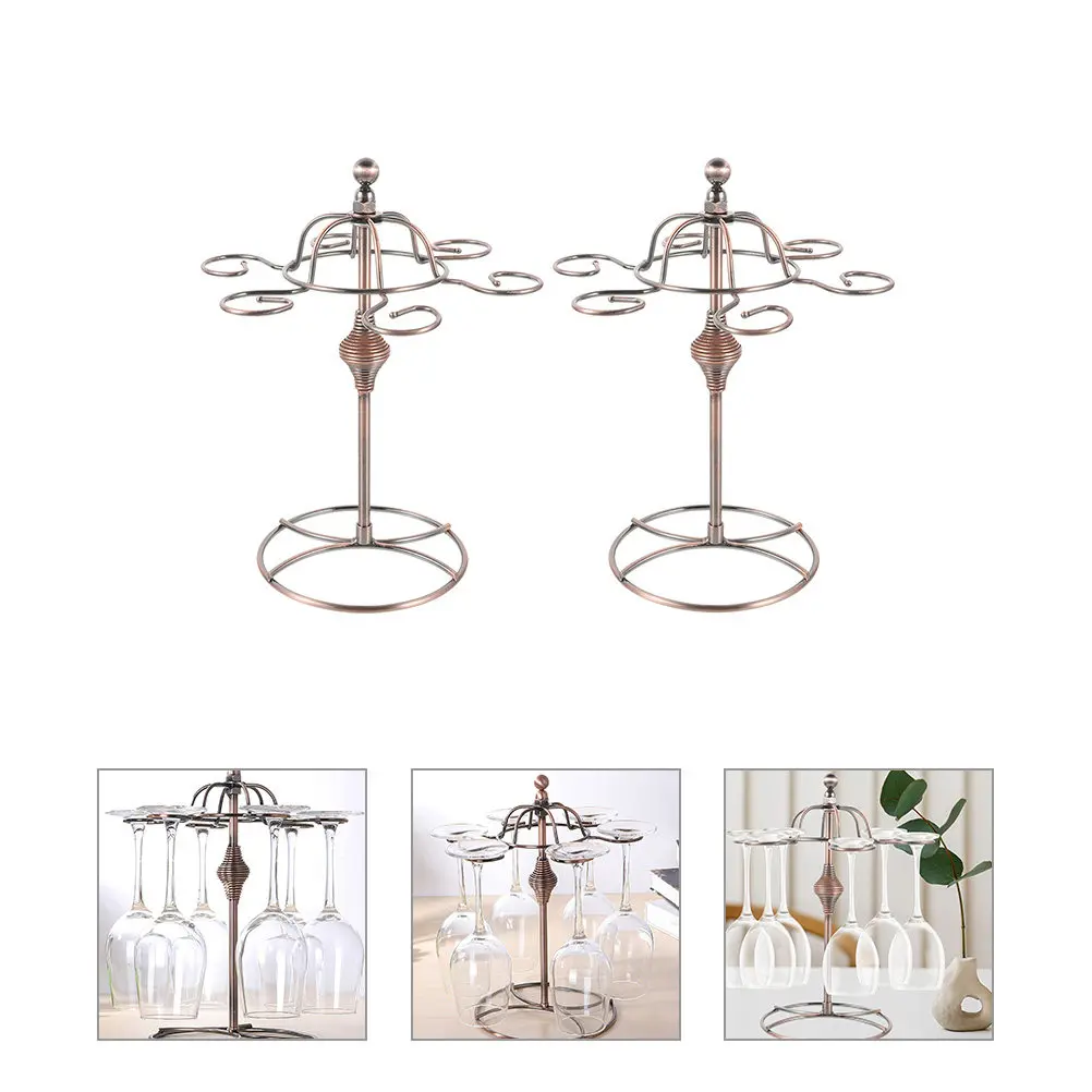 2Pcs Iron Upside Down Wine Glass Rack for 6 Stemware Glasses Vintage Cup Holder Kitchen Storage Organizer Decorative Goblet
2Pcs Iron Upside Down Wine Glass Rack for 6 Stemware Glasses Vintage Cup Holder Kitchen Storage Organizer Decorative Goblet