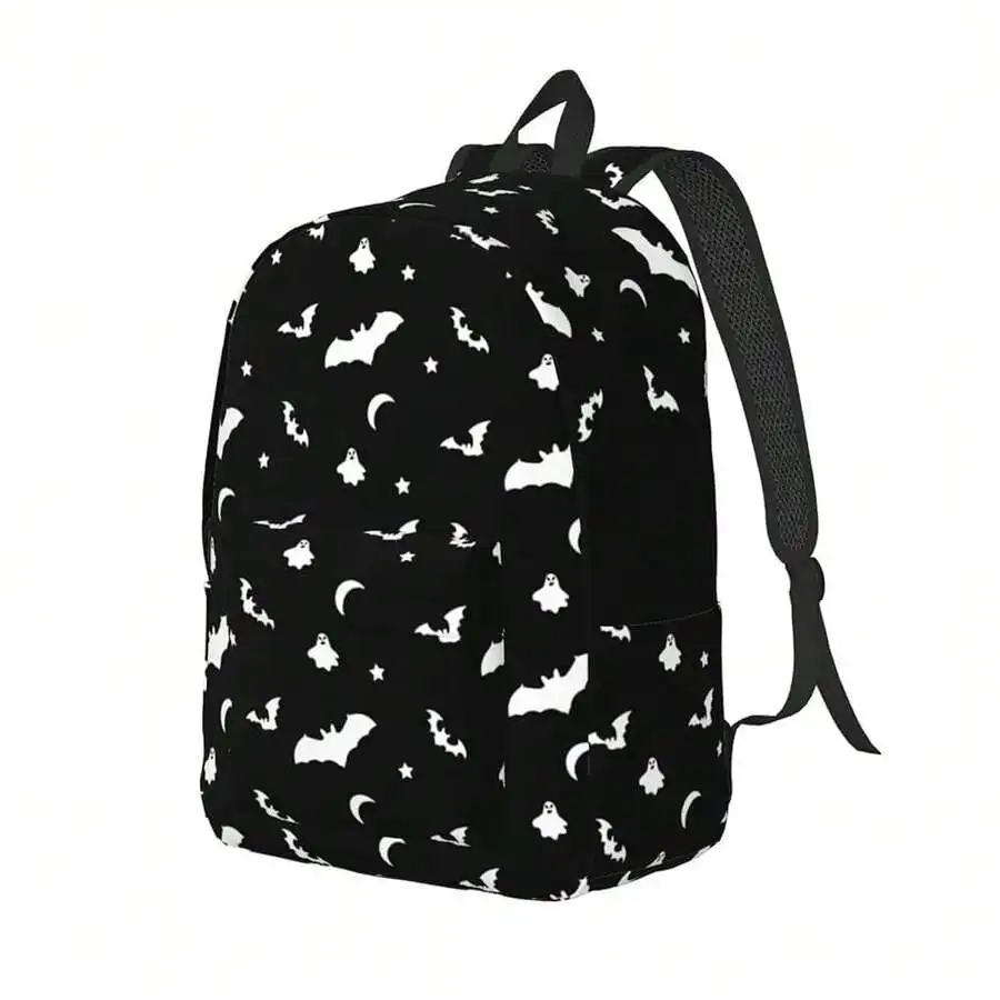 Halloween Goth Bat Moon Print Backpack With Adjustable Straps For Travel Picnic
Halloween Goth Bat Moon Print Backpack With Adjustable Straps For Travel Picnic