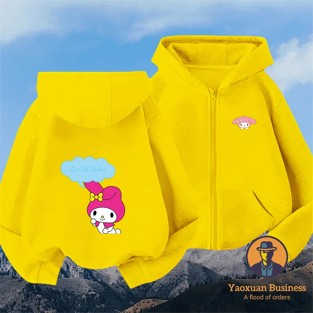 Breathable Warm Pure Cotton Sanrio My Melody Zipper Hoodie Autumn Winter Hot Sale Casual Student Wear
Breathable Warm Pure Cotton Sanrio My Melody Zipper Hoodie Autumn Winter Hot Sale Casual Student Wear