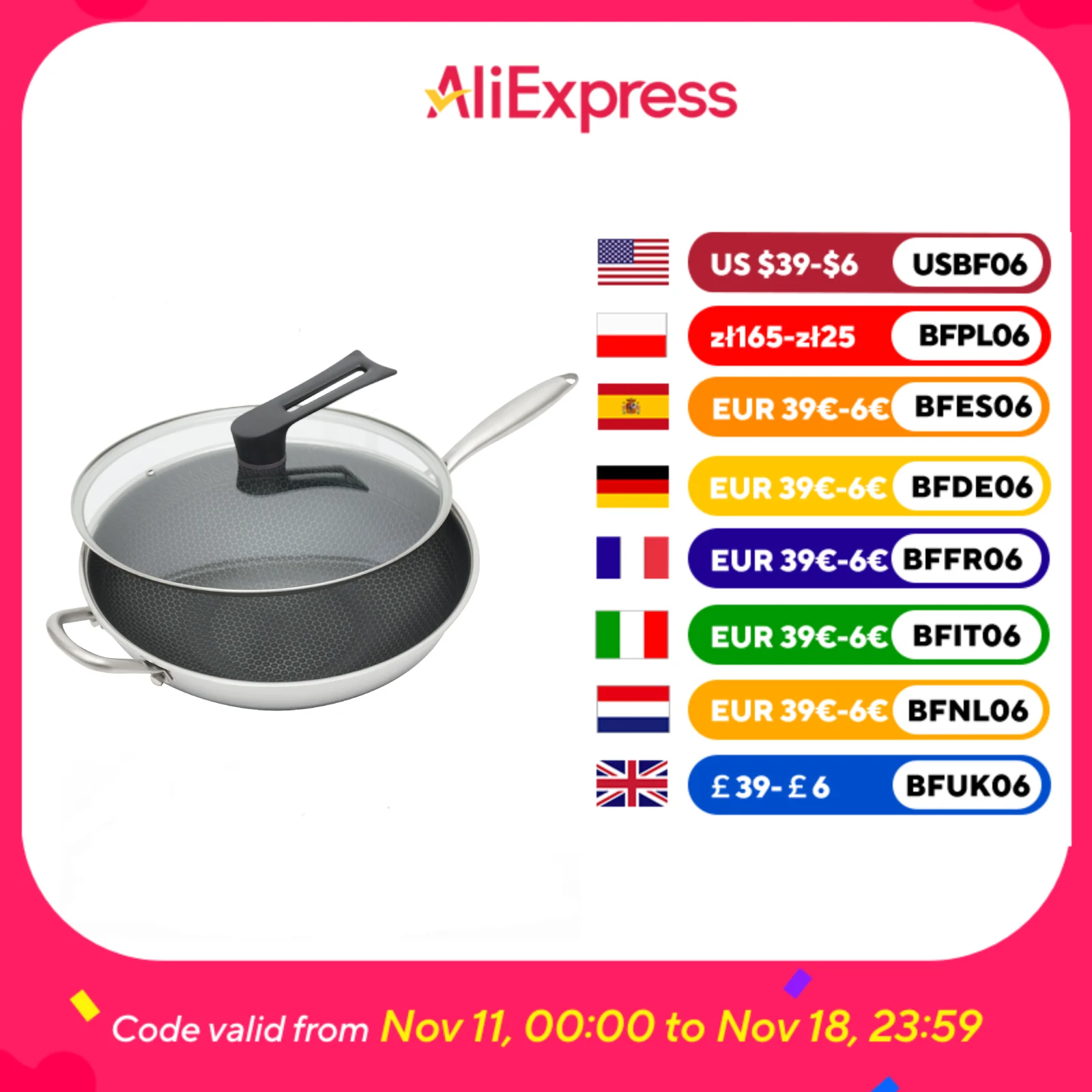 34 см антипригарная нержавеющая сталь вок плита двусторонняя сотовая сковорода с крышкой вок для газовых плит
34 см антипригарная нержавеющая сталь вок плита двусторонняя сотовая сковорода с крышкой вок для газовых плит