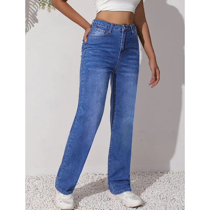 2026 Girls Classic Thin Straight Leg Jeans Women Korean Fashion Concise Loose Denim Trousers Lady Blue Casual Daily Pants
2026 Girls Classic Thin Straight Leg Jeans Women Korean Fashion Concise Loose Denim Trousers Lady Blue Casual Daily Pants