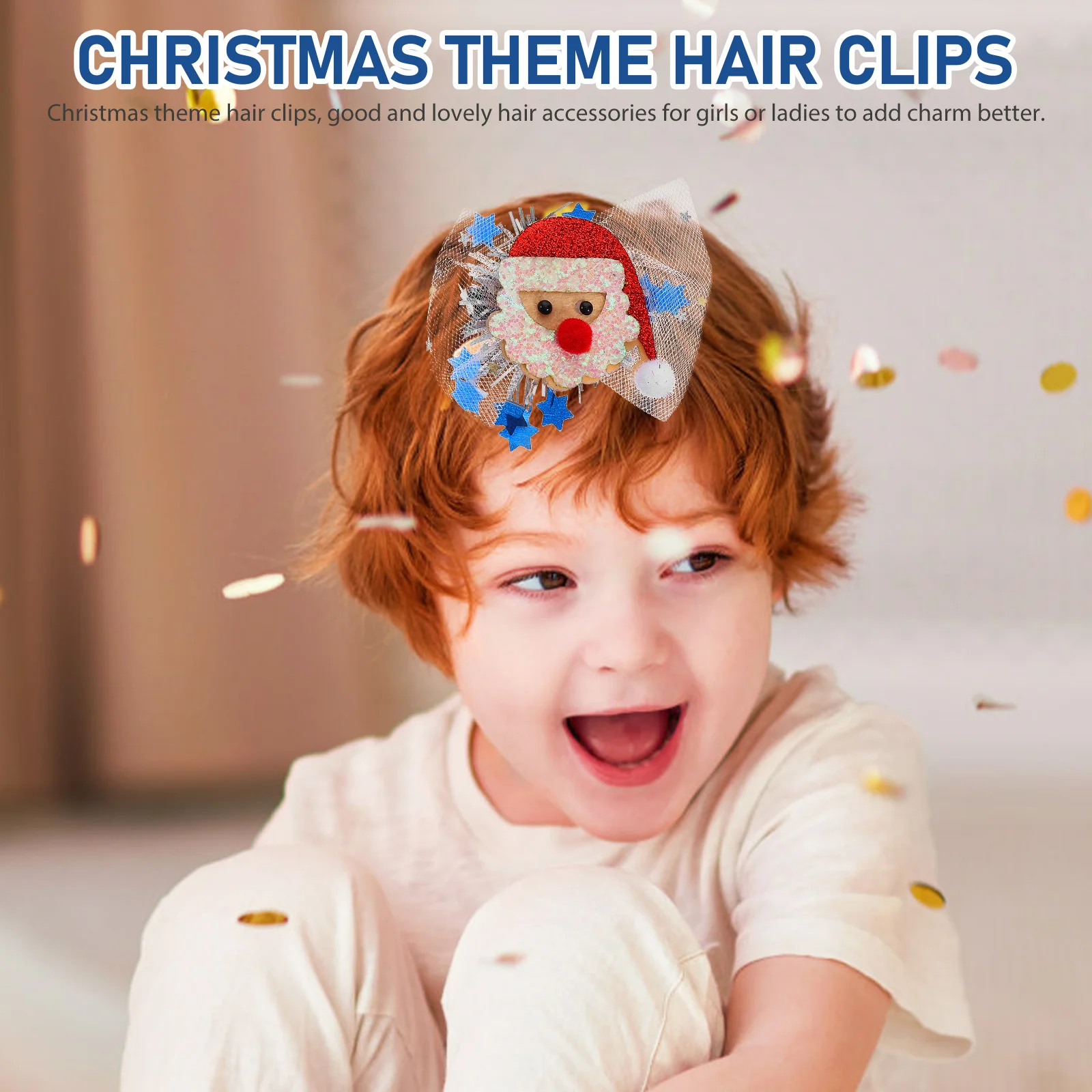 4pcs Christmas Hair Clips Cute Mesh Border Duckbill Hairpins Non Woven Fabric Mini Accessories Party Santa Reindeer Tree Snowman
4pcs Christmas Hair Clips Cute Mesh Border Duckbill Hairpins Non Woven Fabric Mini Accessories Party Santa Reindeer Tree Snowman