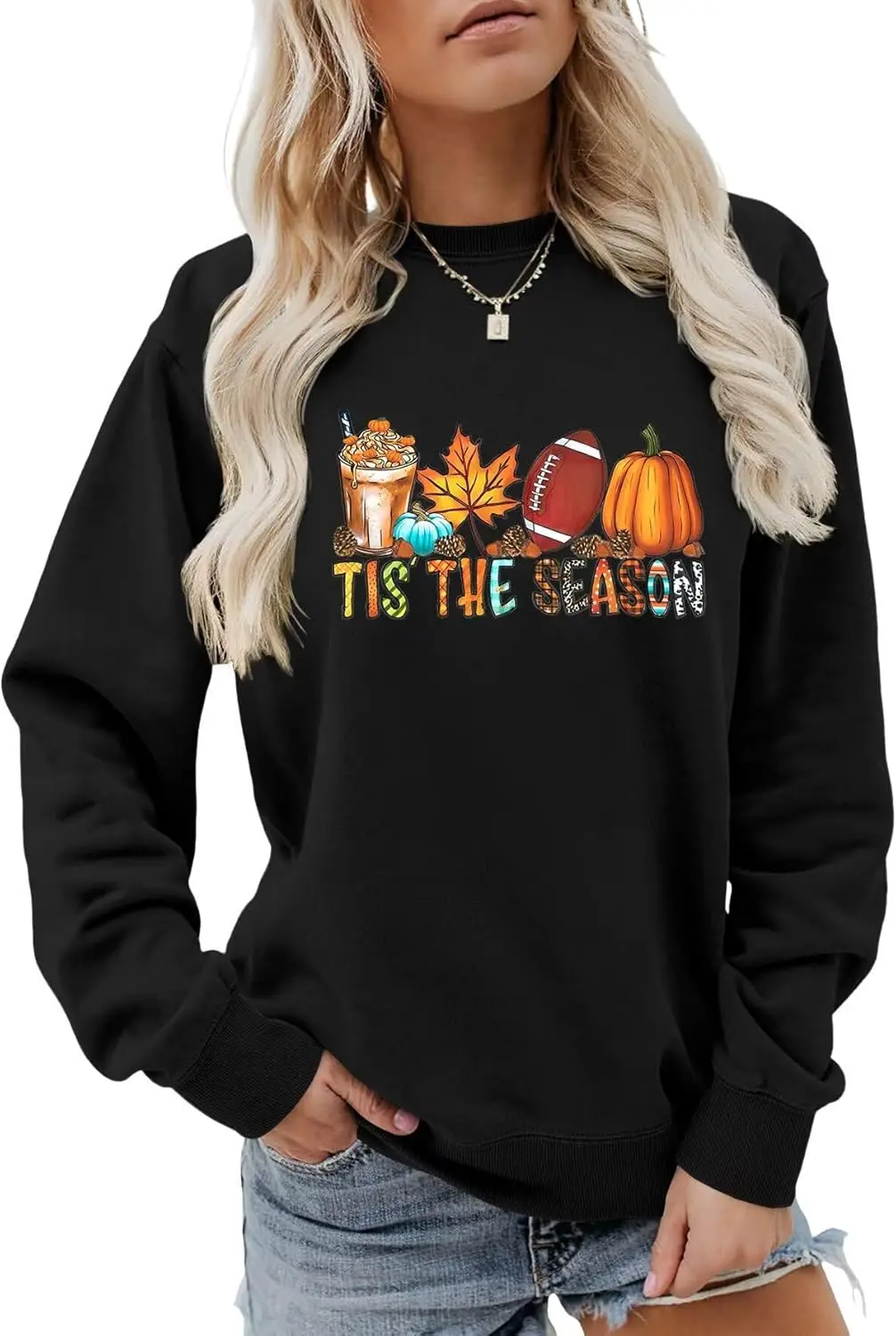 Tis the Season Fall Sweatshirt for Women Fall Football Long Sleeve Shirt Causal Autumn Pumpkin Pullover Tops
Tis the Season Fall Sweatshirt for Women Fall Football Long Sleeve Shirt Causal Autumn Pumpkin Pullover Tops