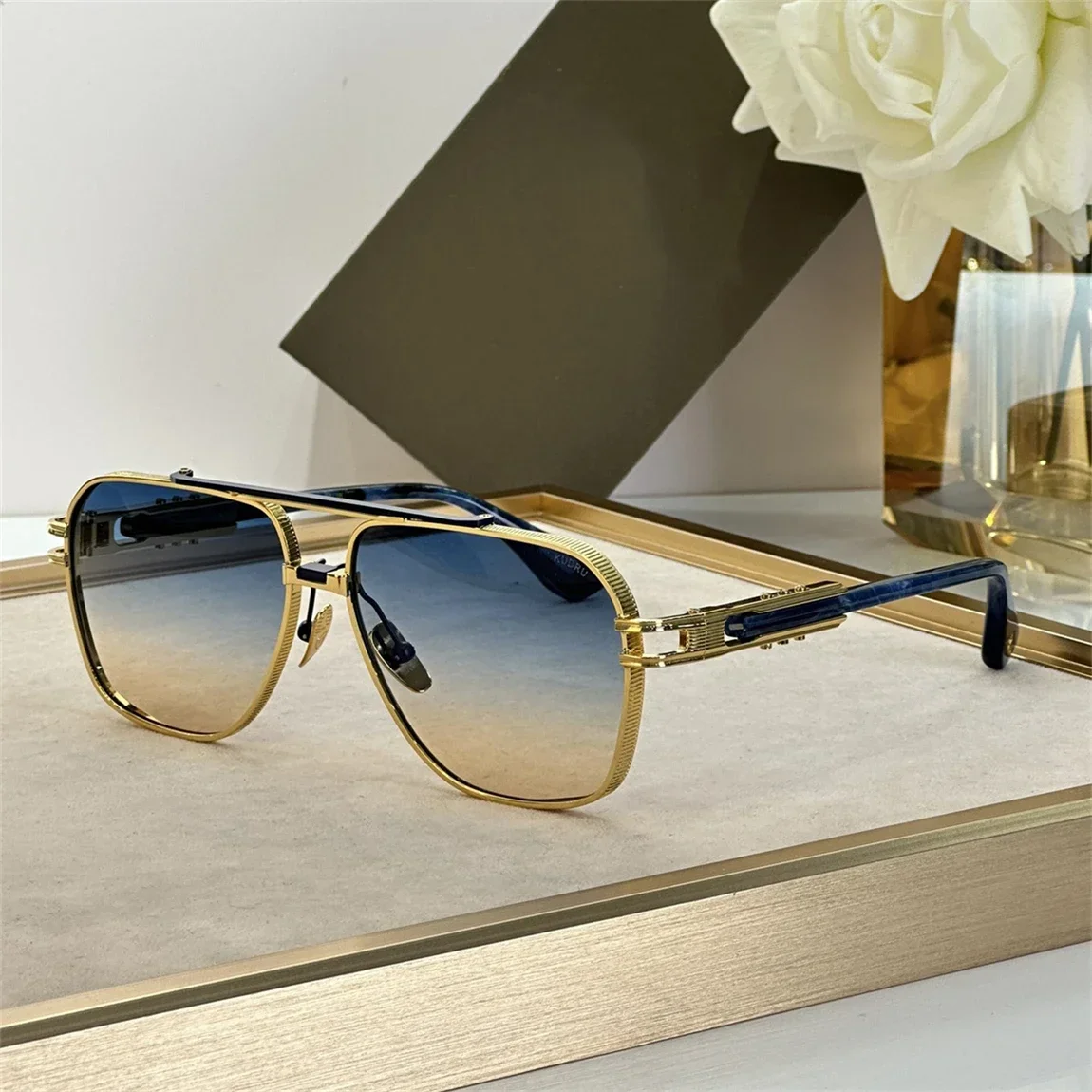 KUDRU DTS436-GLD-BLK Luxury Mens And Womens Sunglasses Top Quality Designer Eyeglasses Acetate UV400
KUDRU DTS436-GLD-BLK Luxury Mens And Womens Sunglasses Top Quality Designer Eyeglasses Acetate UV400