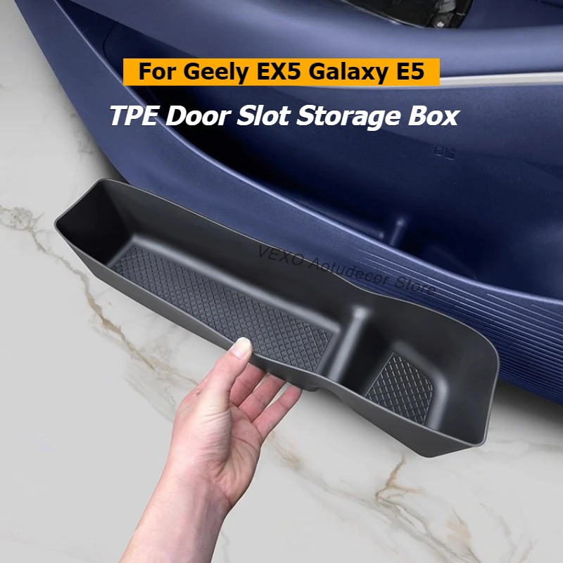 For Geely EX5 Galaxy E5 2025 2026 2024 Door Storage Organizer Door Side Slot Tray Lower Storage Box TPE Car Accessories Interior
For Geely EX5 Galaxy E5 2025 2026 2024 Door Storage Organizer Door Side Slot Tray Lower Storage Box TPE Car Accessories Interior