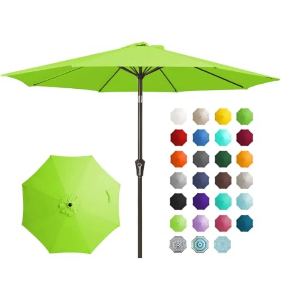 9FT Outdoor Patio Umbrella Outdoor Table Umbrella with Push Button Tilt and Crank, Market Umbrella 8 Sturdy Ribs UV Protection
9FT Outdoor Patio Umbrella Outdoor Table Umbrella with Push Button Tilt and Crank, Market Umbrella 8 Sturdy Ribs UV Protection