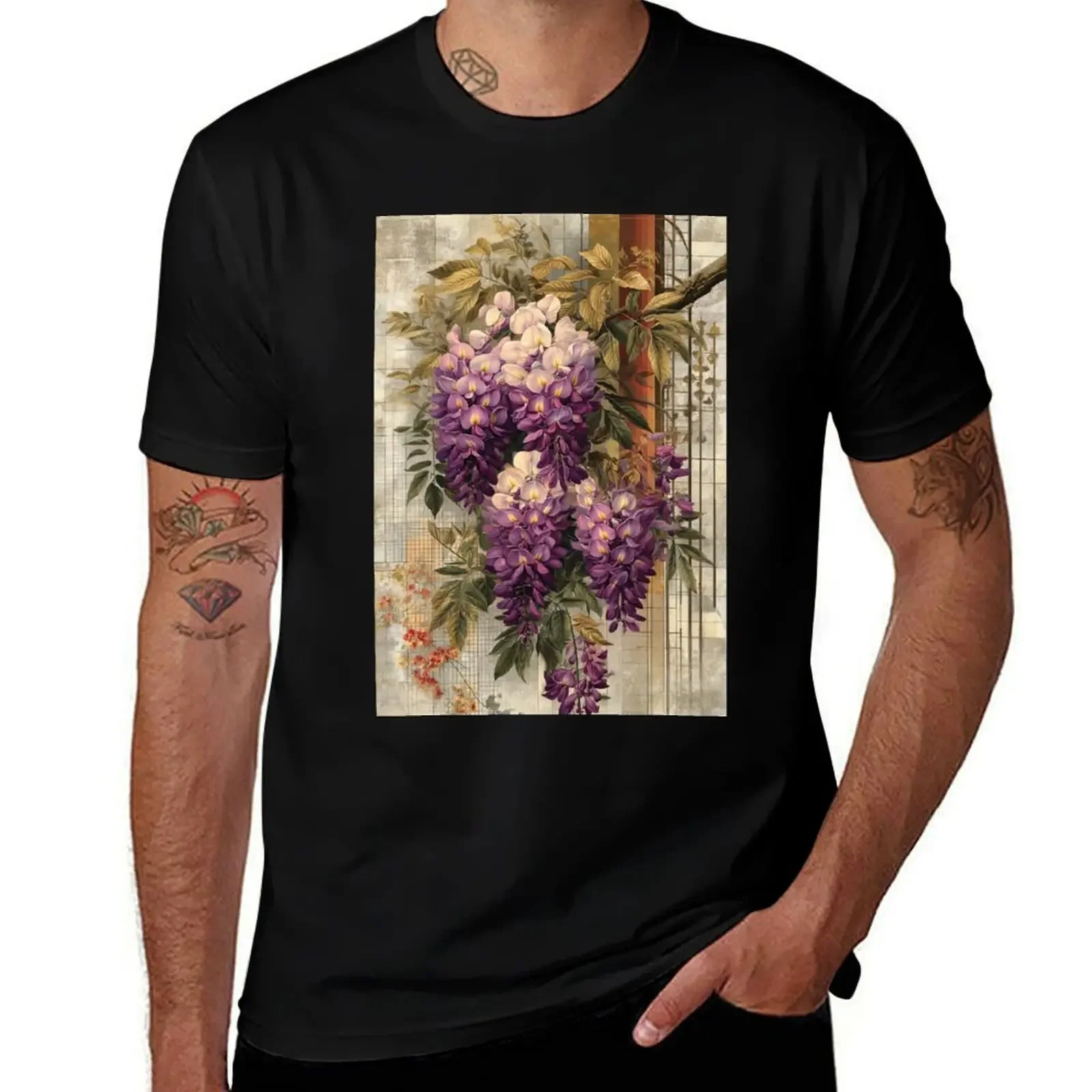 Wisteria Cascade: Vintage Bloom T-Shirt oversizeds basketball graphic tees graphic t shirts t shirt men
Wisteria Cascade: Vintage Bloom T-Shirt oversizeds basketball graphic tees graphic t shirts t shirt men