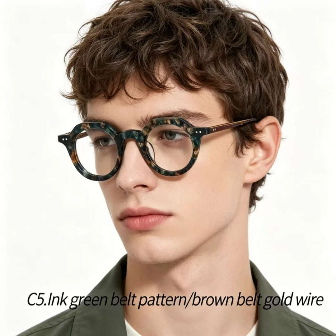 Vintage Acetate Glasses Frame for Women Retro Hand Made Spectacles Female Fashion Eyeglasses Frame for Man
Vintage Acetate Glasses Frame for Women Retro Hand Made Spectacles Female Fashion Eyeglasses Frame for Man