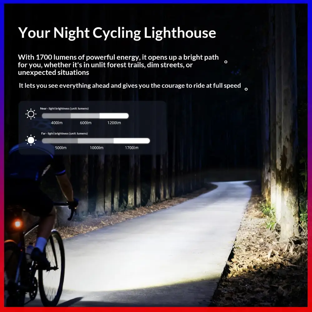 For CYCLAMI CYC1700 High Brightness Cutoff Line Front Light 4000mAh Aluminum Alloy Bike Head Lamp Mountable Cycling Headlights
For CYCLAMI CYC1700 High Brightness Cutoff Line Front Light 4000mAh Aluminum Alloy Bike Head Lamp Mountable Cycling Headlights