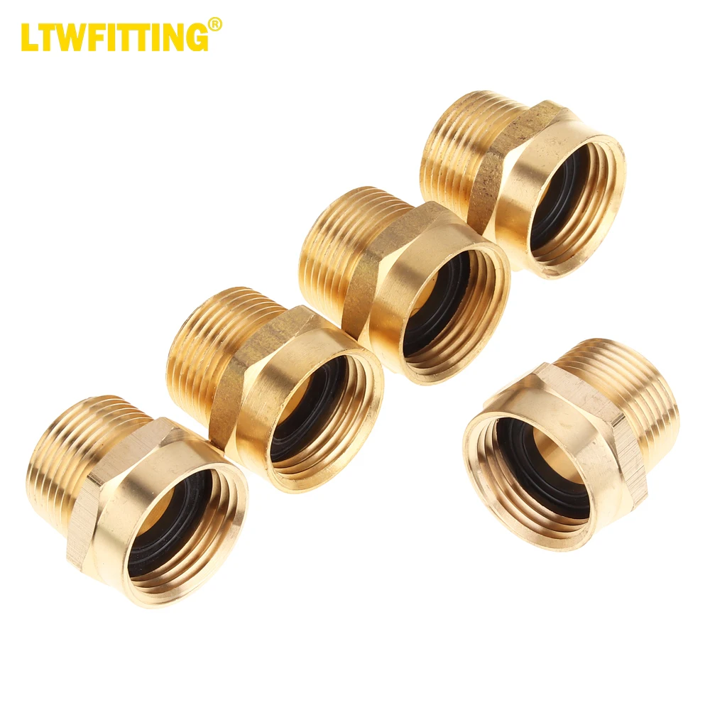 LTWFITTING 3/4" FHT x 3/4" MIP Hex Brass Hose Adapter ,Brass Garden Hose Fitting(Pack of 5)
LTWFITTING 3/4" FHT x 3/4" MIP Hex Brass Hose Adapter ,Brass Garden Hose Fitting(Pack of 5)