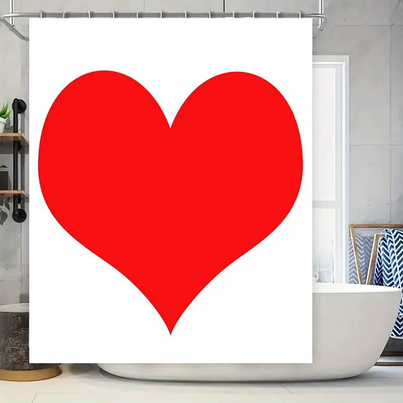 Занавеска для душа с красным сердцем, декор для ванны, водонепроницаемая ткань, настраиваемый размер для украшения ванной комнаты в кухне, столовой
Занавеска для душа с красным сердцем, декор для ванны, водонепроницаемая ткань, настраиваемый размер для украшения ванной комнаты в кухне, столовой