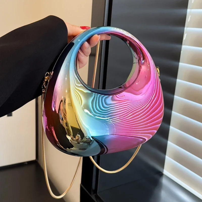 2026 Luxury Designer Evening Clutch Clear Acrylic Women Handbags Fashion Shoulder Bag Half Moon Wedding Purses Party Tote Ladies
2026 Luxury Designer Evening Clutch Clear Acrylic Women Handbags Fashion Shoulder Bag Half Moon Wedding Purses Party Tote Ladies