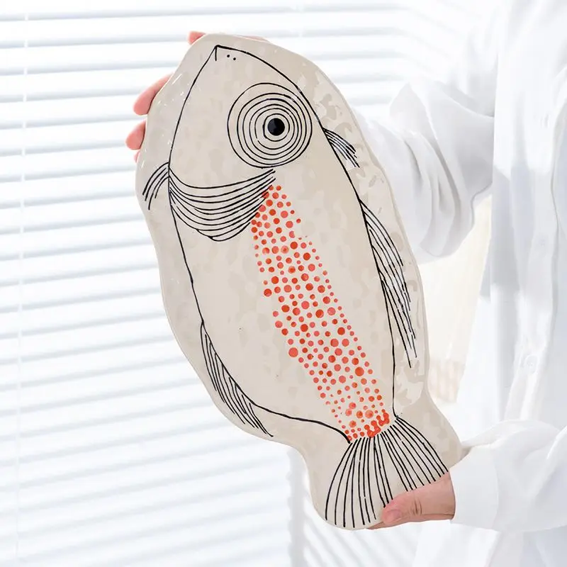 Italian ceramic red snapper sashimi plate versatile plate appetizer plate fish shaped plate irregular shaped plate salad plate
Italian ceramic red snapper sashimi plate versatile plate appetizer plate fish shaped plate irregular shaped plate salad plate