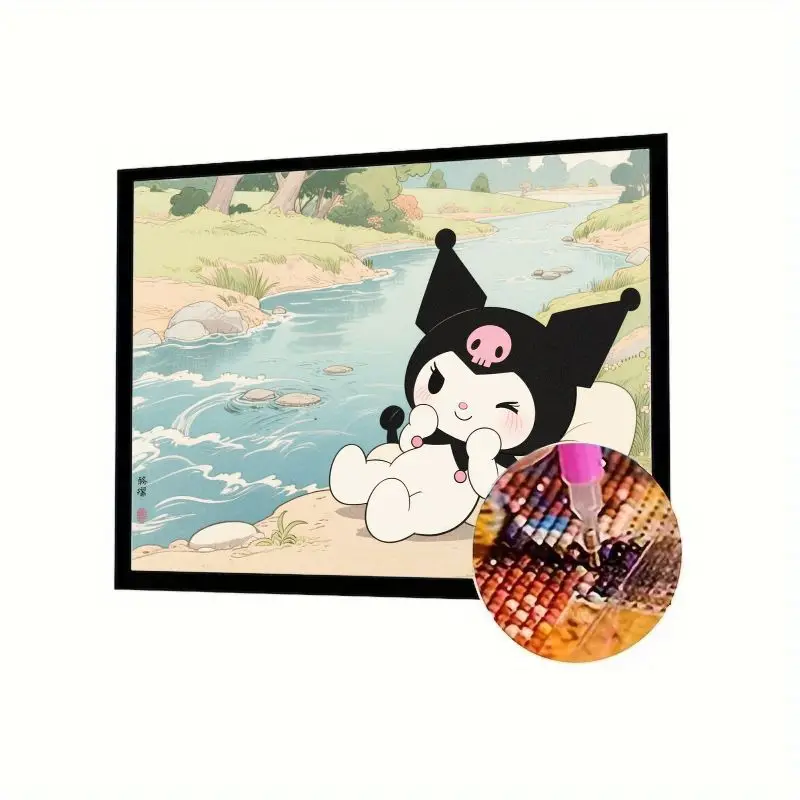 1 шт. Sanrio Kuromi Serene River Landscape 5D набор для алмазной живописи, полная дрель DIY Crystal Art Craft для взрослых и детей, расслабляющий S
1 шт. Sanrio Kuromi Serene River Landscape 5D набор для алмазной живописи, полная дрель DIY Crystal Art Craft для взрослых и детей, расслабляющий S