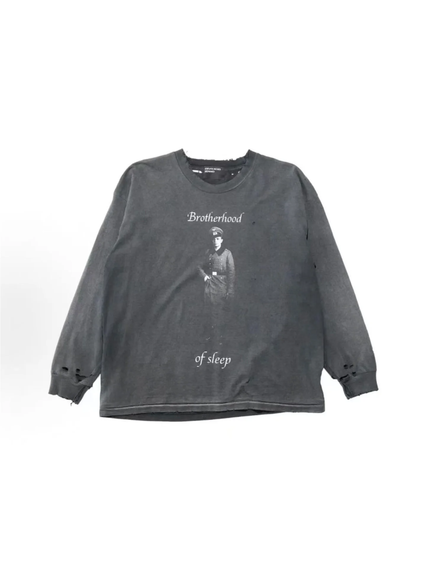 Washed Vintage Long Sleeve T-Shirt Unisex Distressed Cotton Crew Neck round Shoulder Loose Fit Fashionable Sleepwear Brother
Washed Vintage Long Sleeve T-Shirt Unisex Distressed Cotton Crew Neck round Shoulder Loose Fit Fashionable Sleepwear Brother