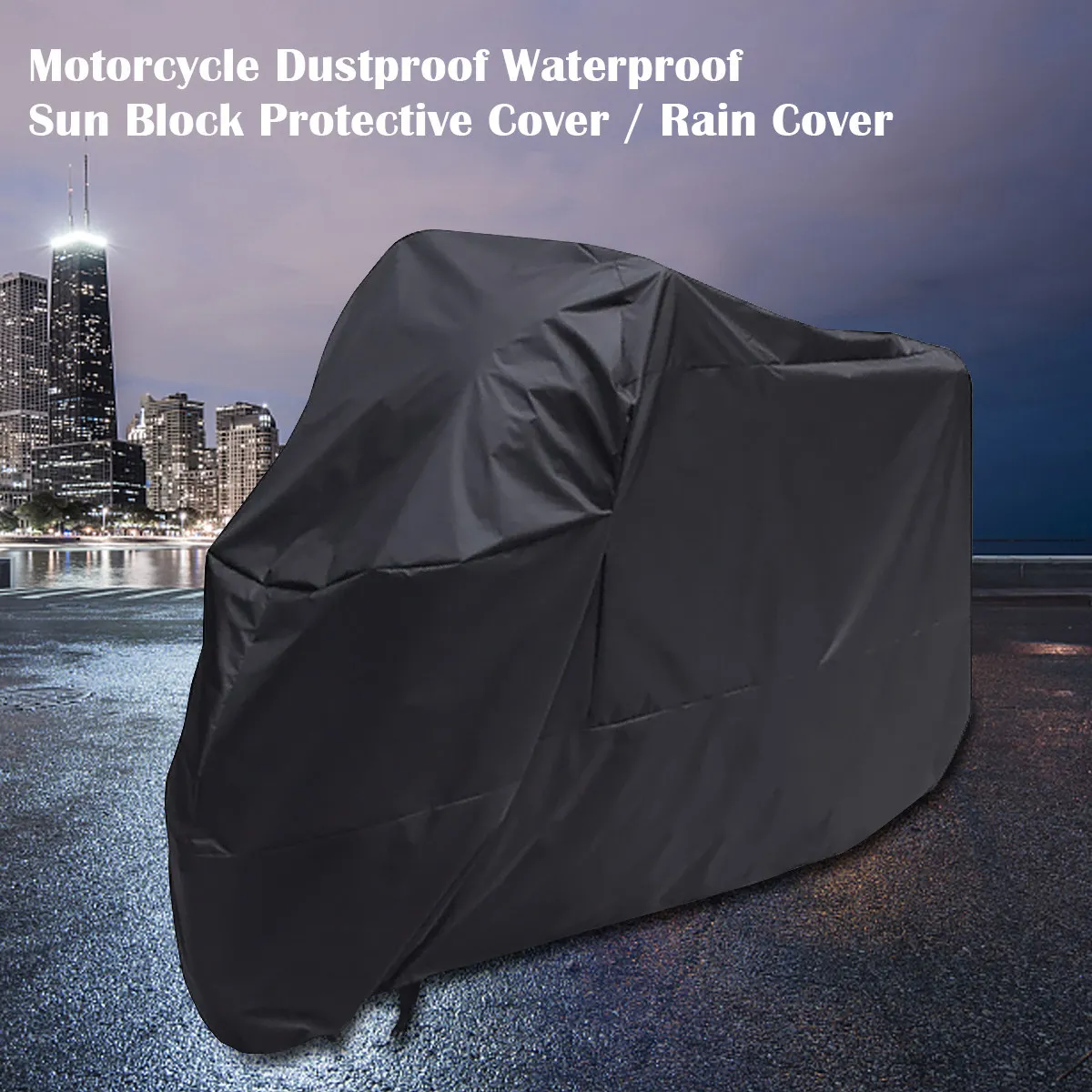 Motorcycle Cover Xl Black Universal 245cm Weatherproof Polyester Waterproof Dustproof Sun Block Rain Protector
Motorcycle Cover Xl Black Universal 245cm Weatherproof Polyester Waterproof Dustproof Sun Block Rain Protector