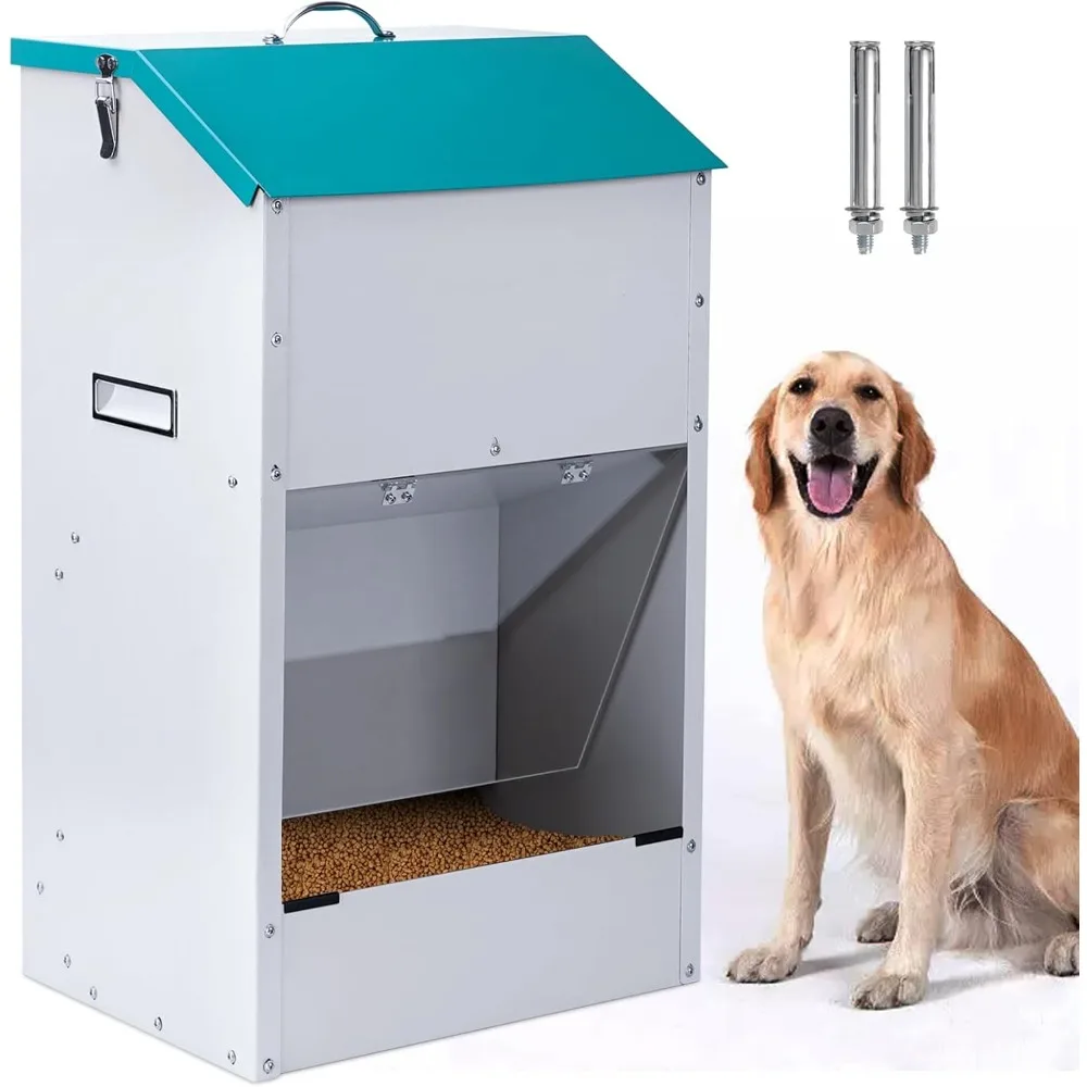 Automatic Dog Feeder for Large Dogs Outdoor 50Lbs Dog Food Dispenser Dog Feeding Station Galvanized Gravity Feeder Pet Feeder
Automatic Dog Feeder for Large Dogs Outdoor 50Lbs Dog Food Dispenser Dog Feeding Station Galvanized Gravity Feeder Pet Feeder