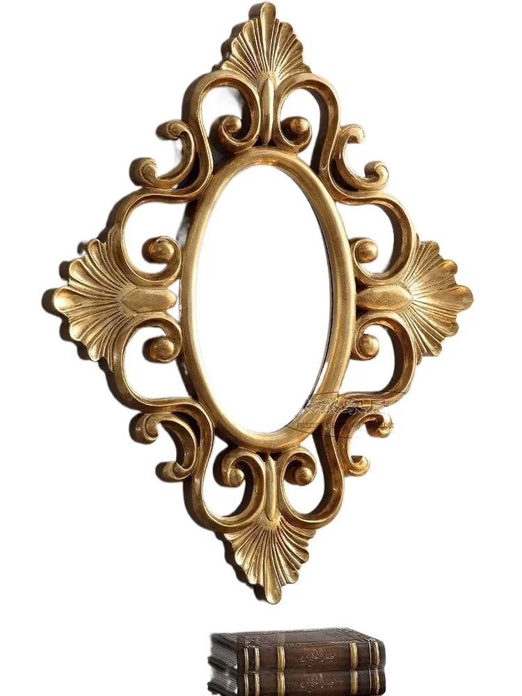 European-Style Classical Wood Carving Wall Hanging Background Wall Art Decorative Mirror Hallway Hanging Mirror
European-Style Classical Wood Carving Wall Hanging Background Wall Art Decorative Mirror Hallway Hanging Mirror