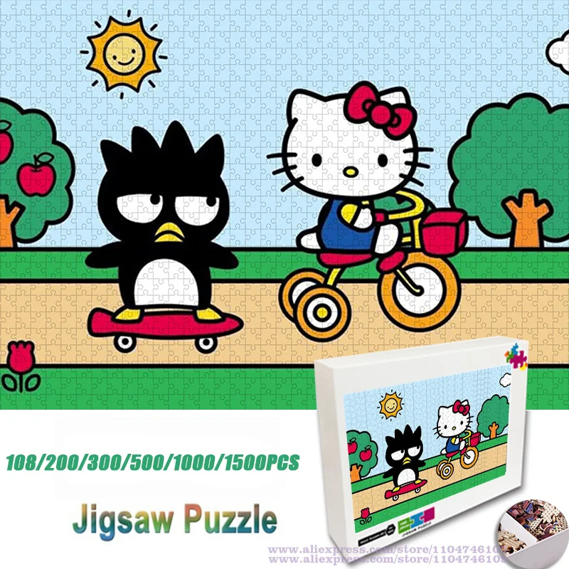 Sanrio Hello Kitty головоломка мультфильм аниме Badtz-Maru 108/200/300/500/1000/1500 шт унисекс интеллектуальные головоломки для детей
Sanrio Hello Kitty головоломка мультфильм аниме Badtz-Maru 108/200/300/500/1000/1500 шт унисекс интеллектуальные головоломки для детей